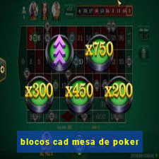 blocos cad mesa de poker